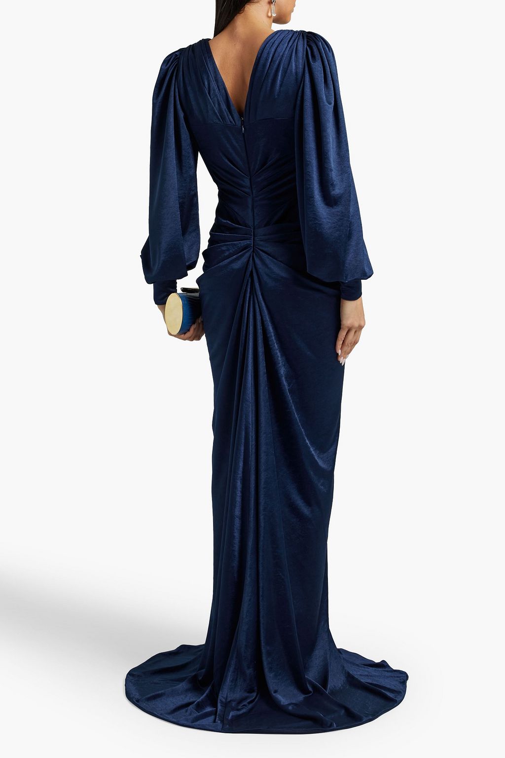 RHEA COSTA Draped jersey gown