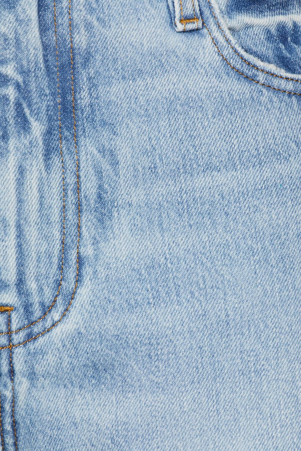 FRAME Cropped distressed boyfriend jeans