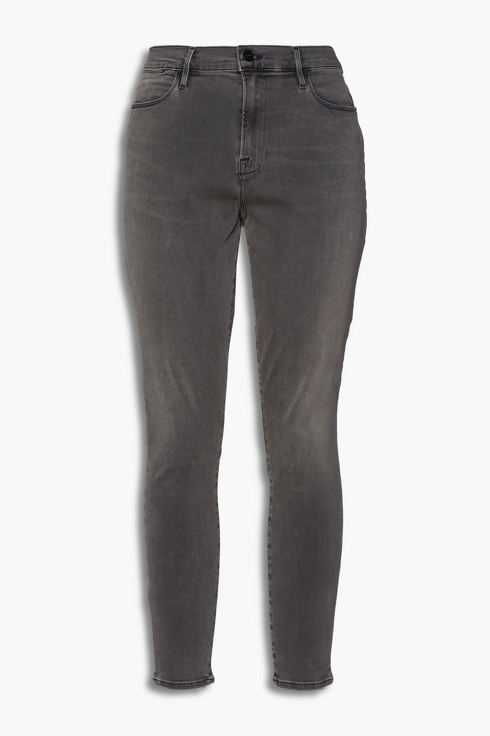 frame - le high skinny high-rise skinny jeans - gray - 32
