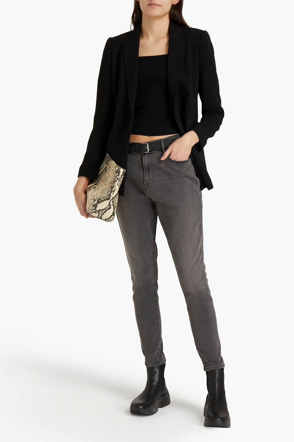 Frame Le High Skinny High-rise Skinny Jeans In Multi