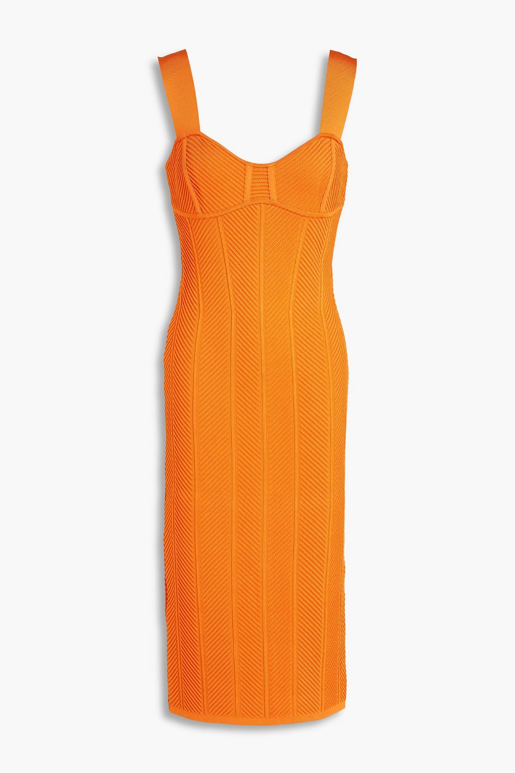 HERVÉ LÉGER Ribbed-knit dress | Sale up to 70% off | THE OUTNET
