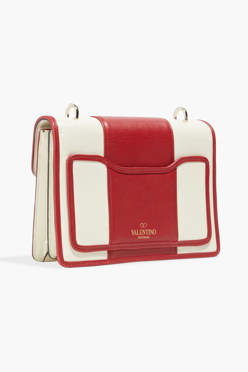 VALENTINO GARAVANI Uptown color-block leather shoulder bag