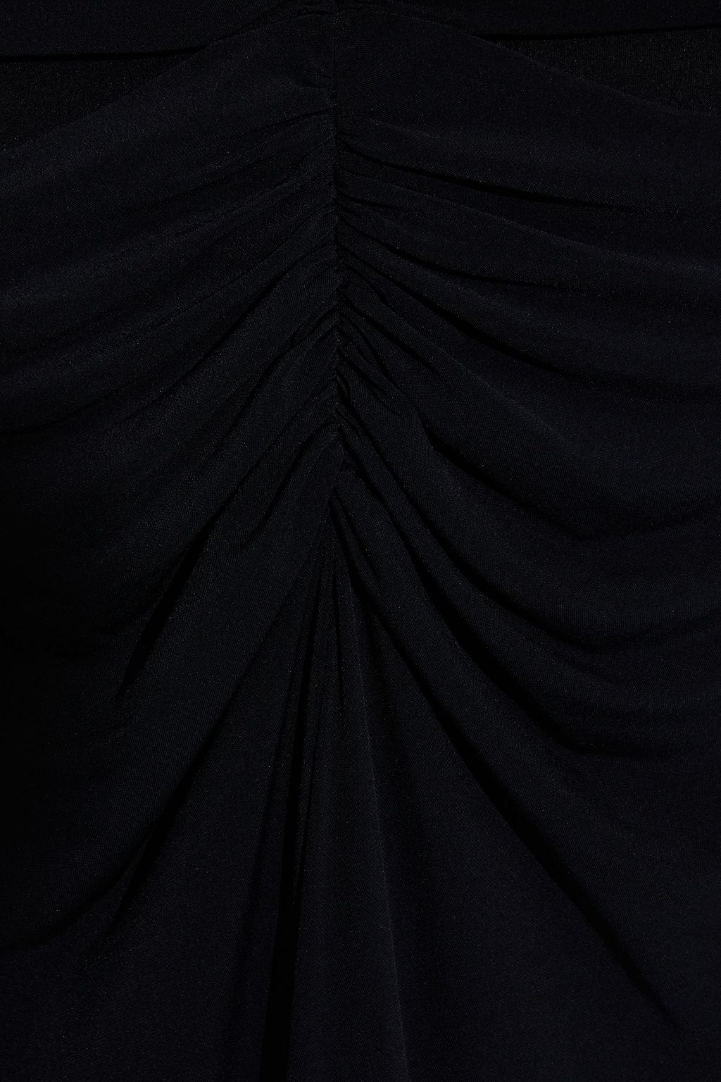 HALSTON Baylee cutout ruched stretch-jersey halterneck gown