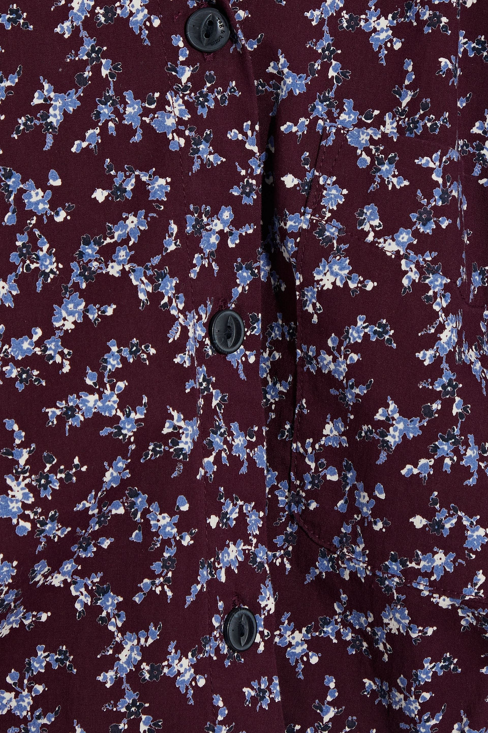 Rag & Bone Lenny Tie-front Floral-print Stretch-cotton Poplin Shirt In Burgundy