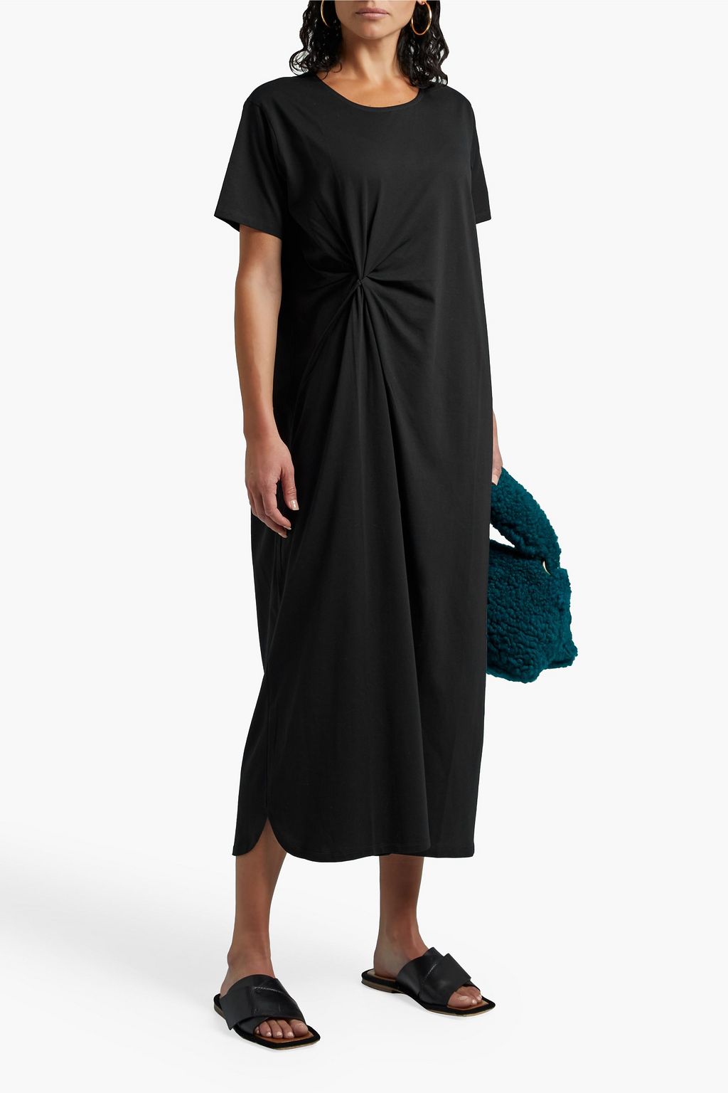LOULOU STUDIO Amini twist-front cotton-jersey midi dress