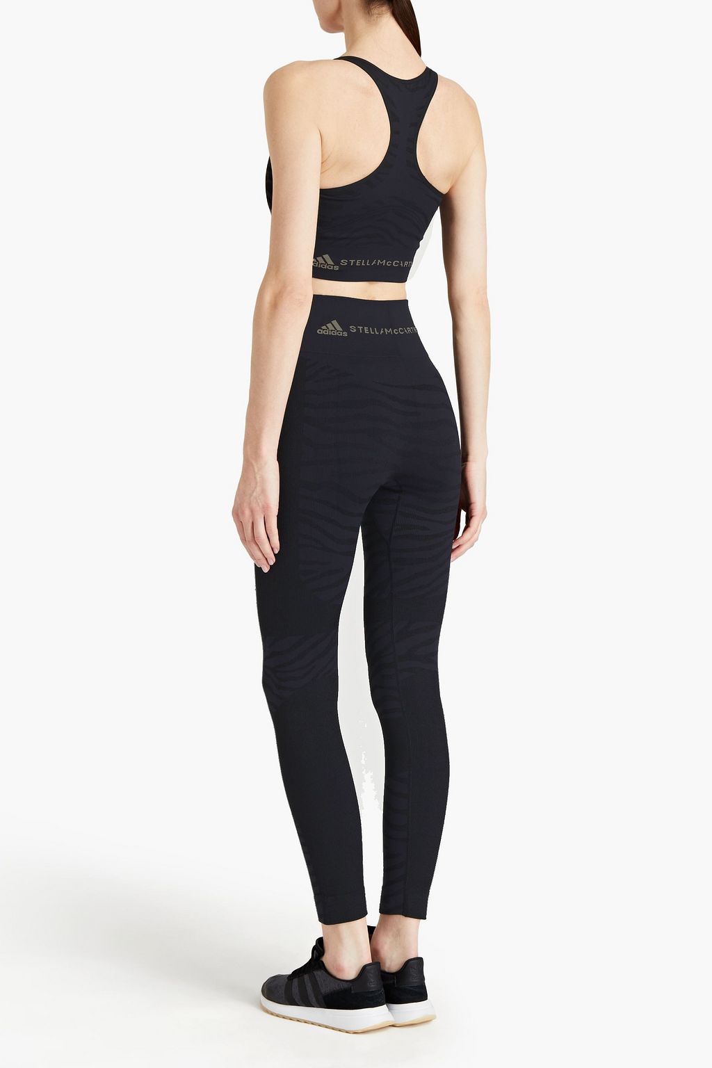 ADIDAS BY STELLA MCCARTNEY Zebra-print stretch leggings