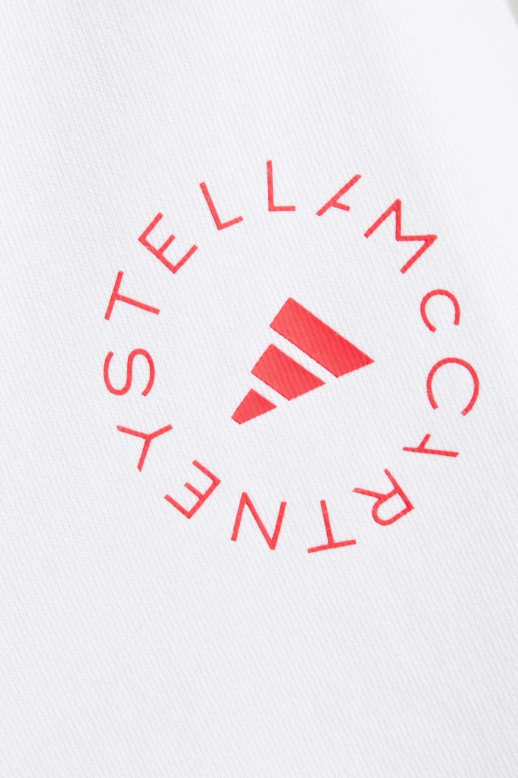 ADIDAS BY STELLA MCCARTNEY Cropped organic cotton-blend top