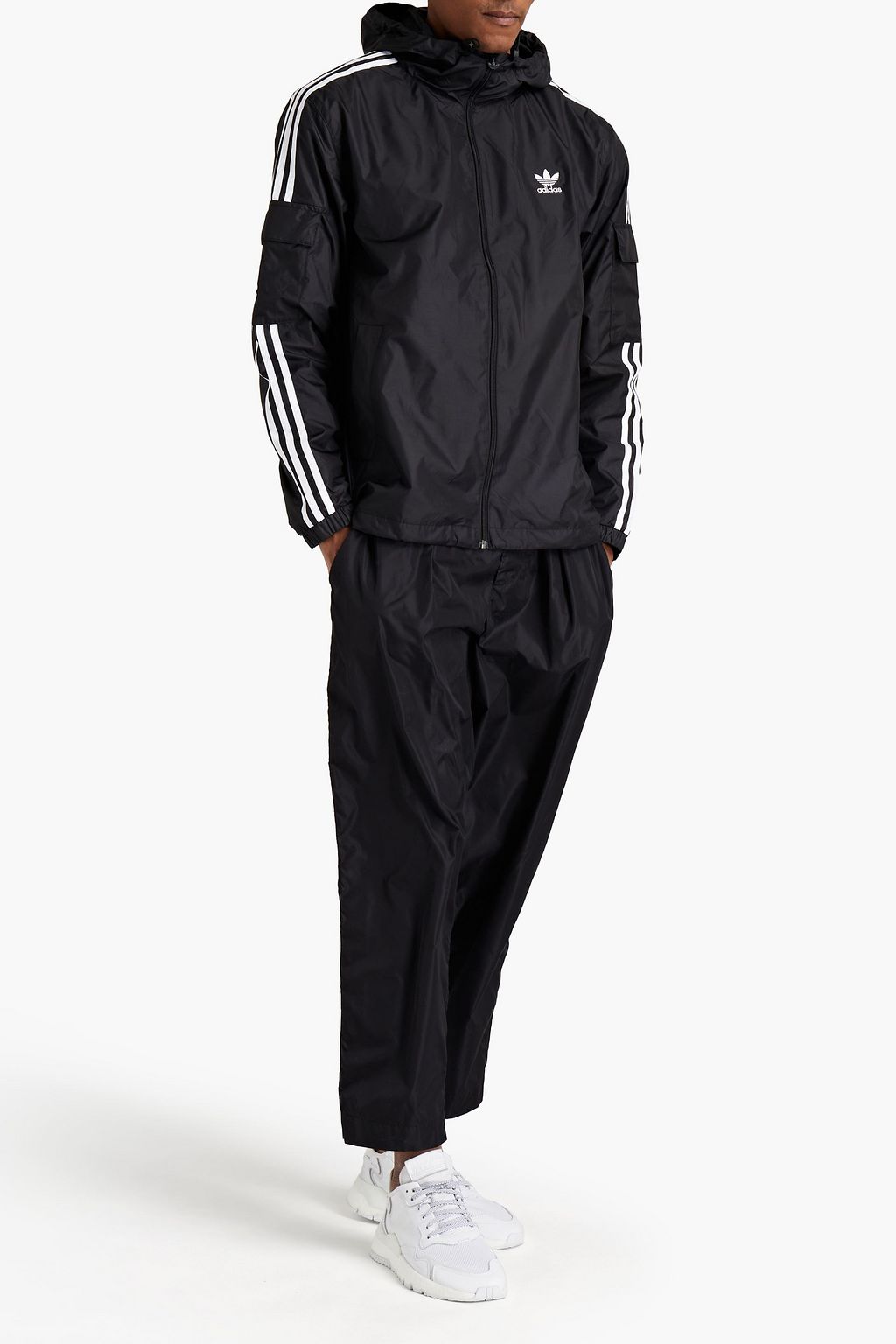 ADIDAS ORIGINALS 3-Stripes shell hooded jacket