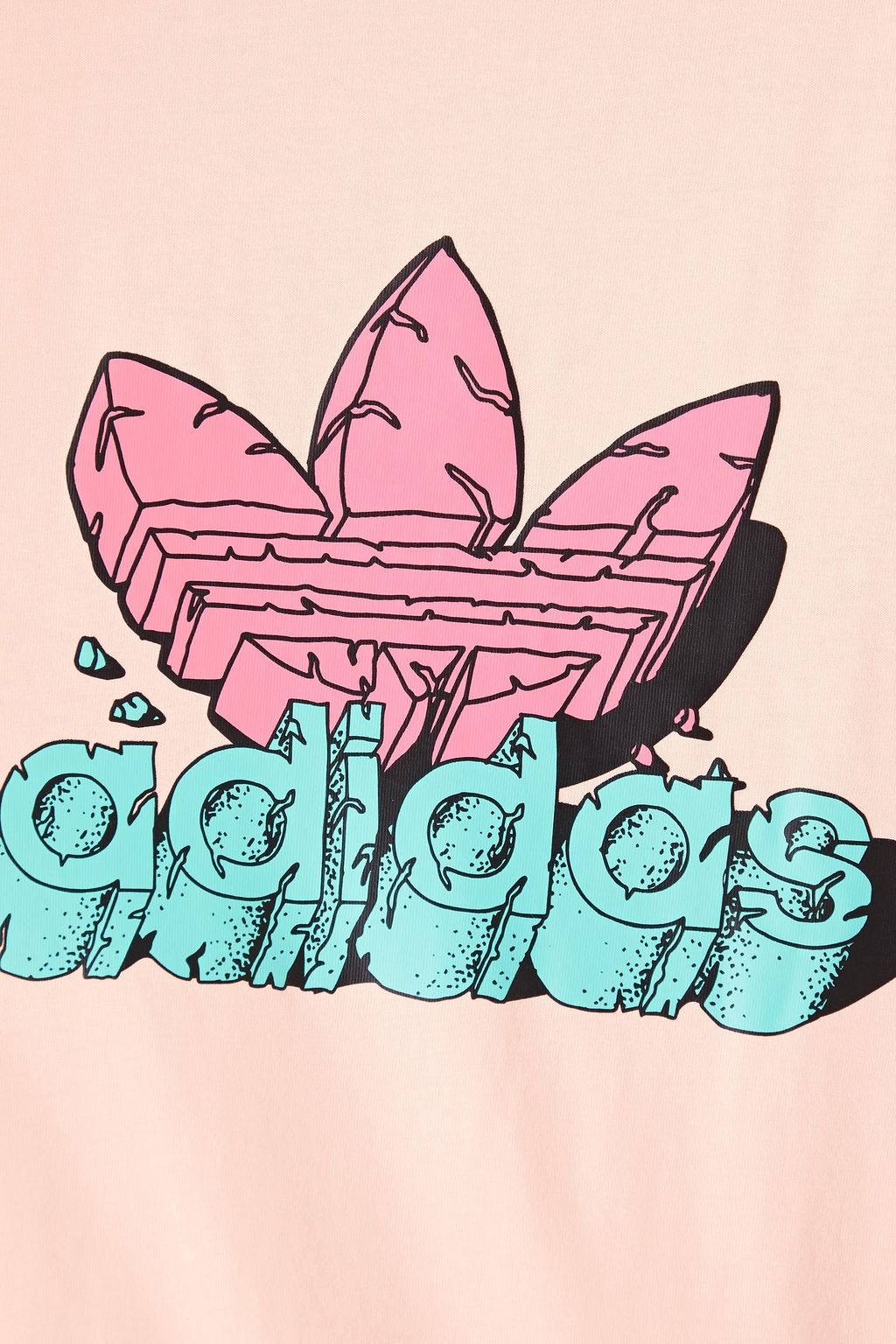 ADIDAS ORIGINALS Printed cotton-jersey T-shirt