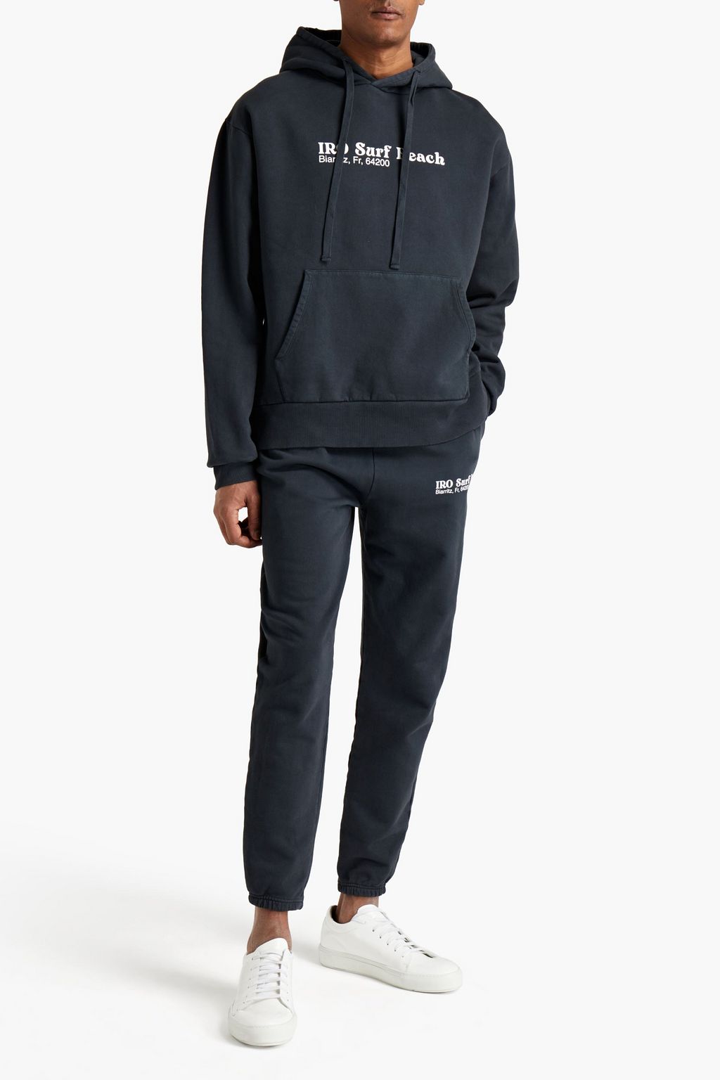 IRO Blake printed French cotton-terry sweatshirt