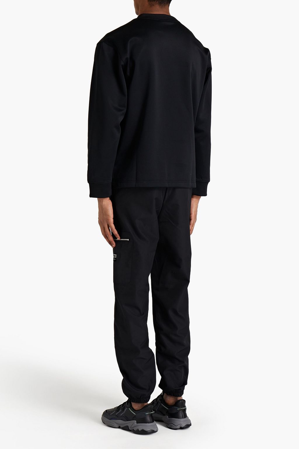 ADIDAS ORIGINALS Logo-embroidered fleece sweatshirt