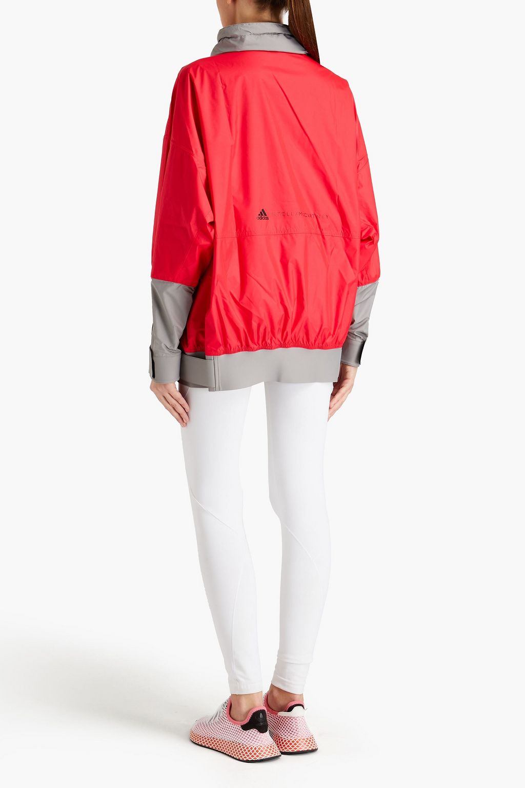 ADIDAS BY STELLA MCCARTNEY Scuba-paneled printed shell jacket
