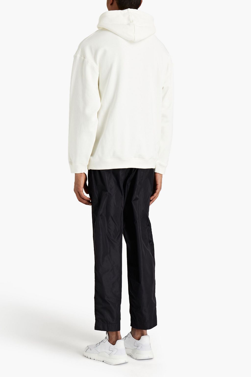 ADIDAS ORIGINALS R.Y.V. printed French cotton-terry hoodie