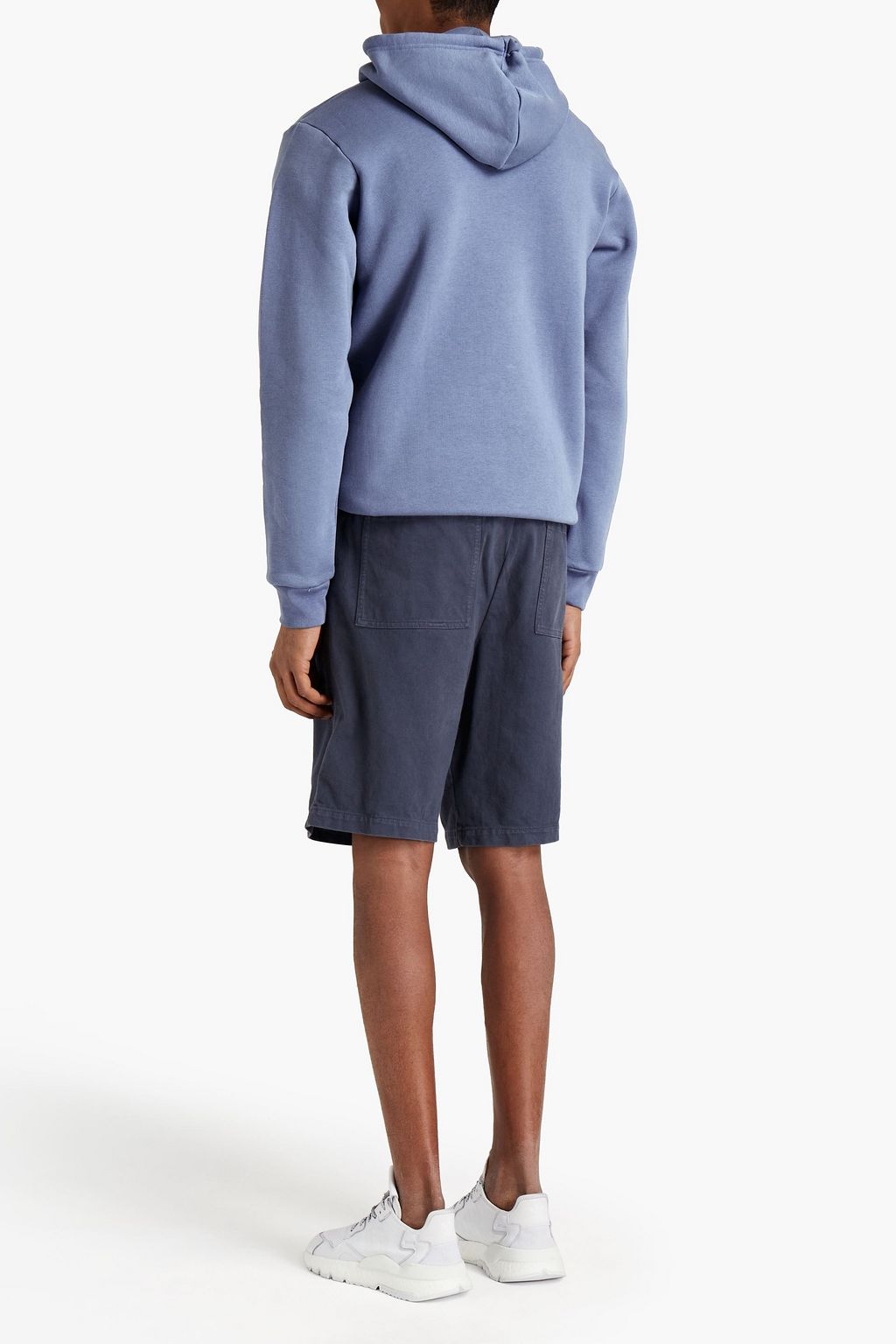 ADIDAS ORIGINALS Logo-embroidered fleece hoodie