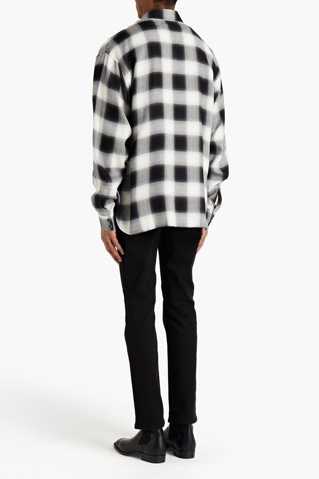 IRO Zephir checked twill shirt