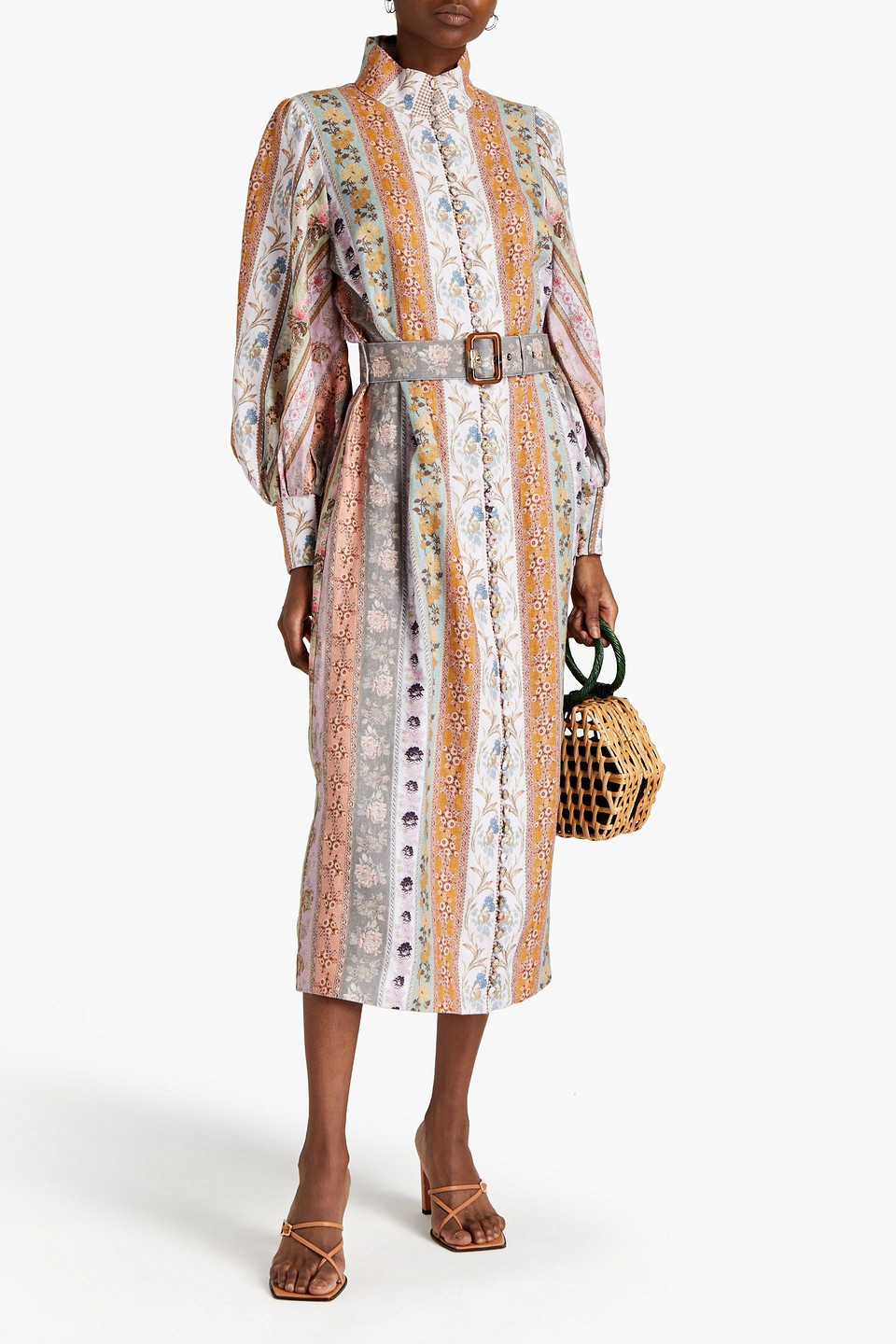 zimmermann luminous frayed edge midi
