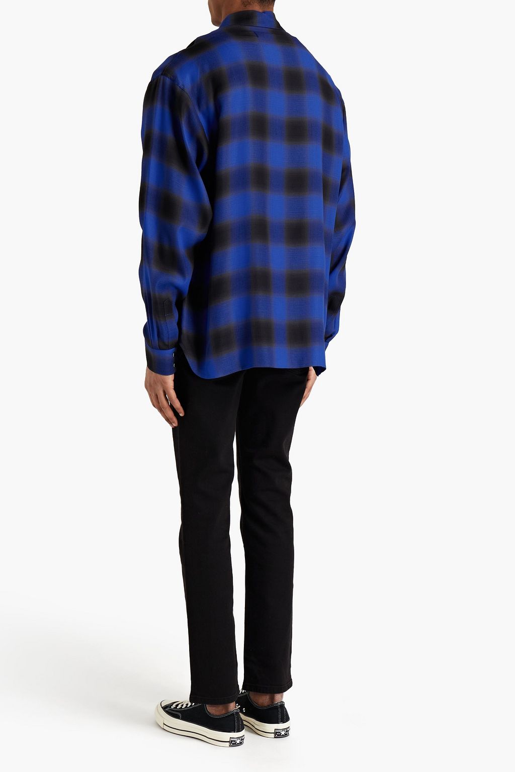 IRO Zephir checked twill shirt
