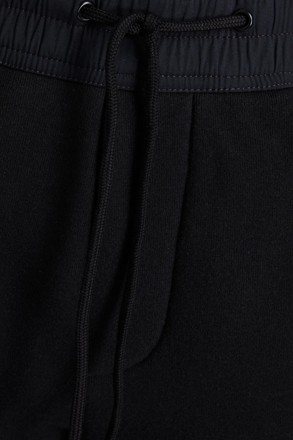 Y/OSEMITE Sporthose aus Baumwollfrottee mit Shell-Besatz