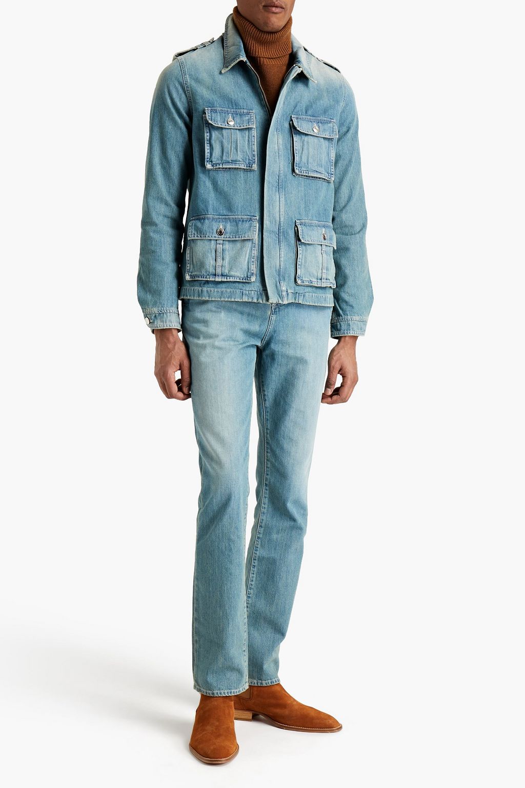 IRO Salomu faded denim jacket