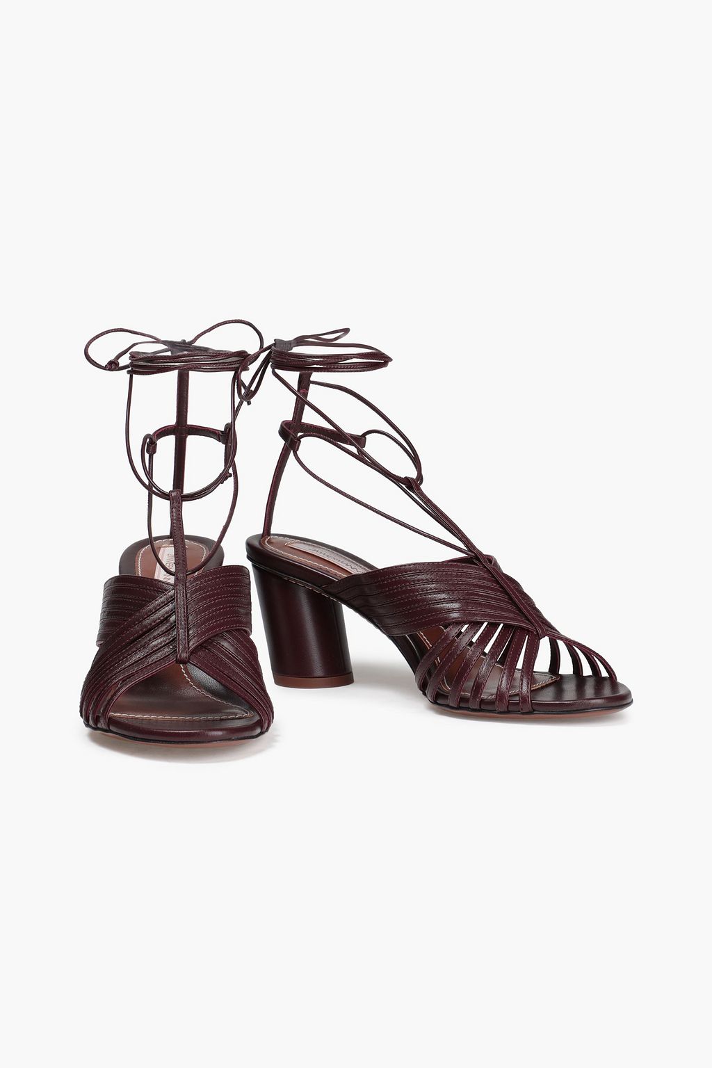 ZIMMERMANN Lace-up leather sandals