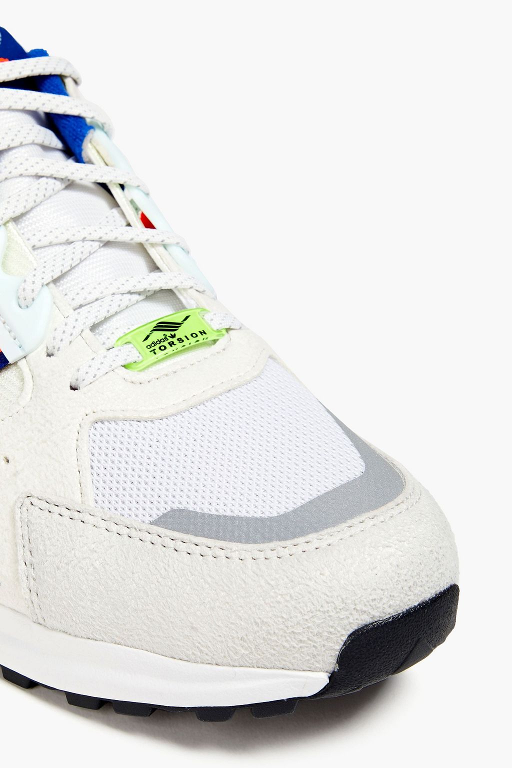 ADIDAS ORIGINALS ZX 10,000 faux suede, mesh and rubber running sneakers