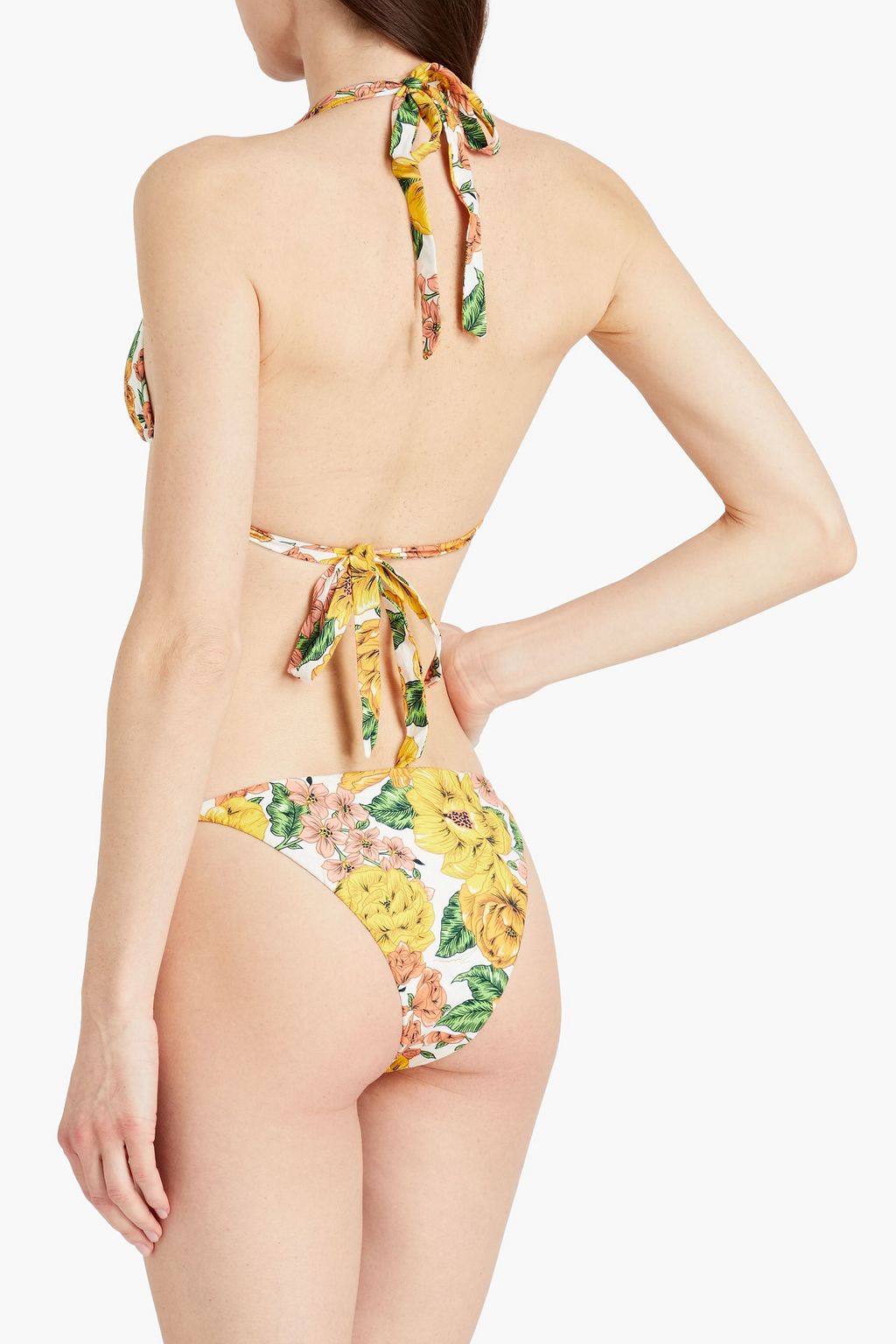 ZIMMERMANN Poppy floral-print cotton triangle bikini
