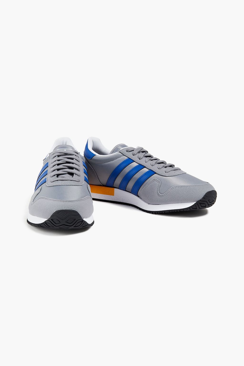 ADIDAS ORIGINALS USA 84 faux leather, suede and shell sneakers