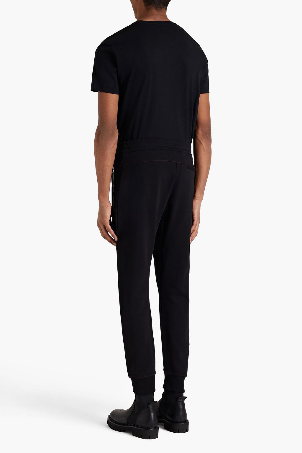 MCQUEEN French cotton-terry sweatpants