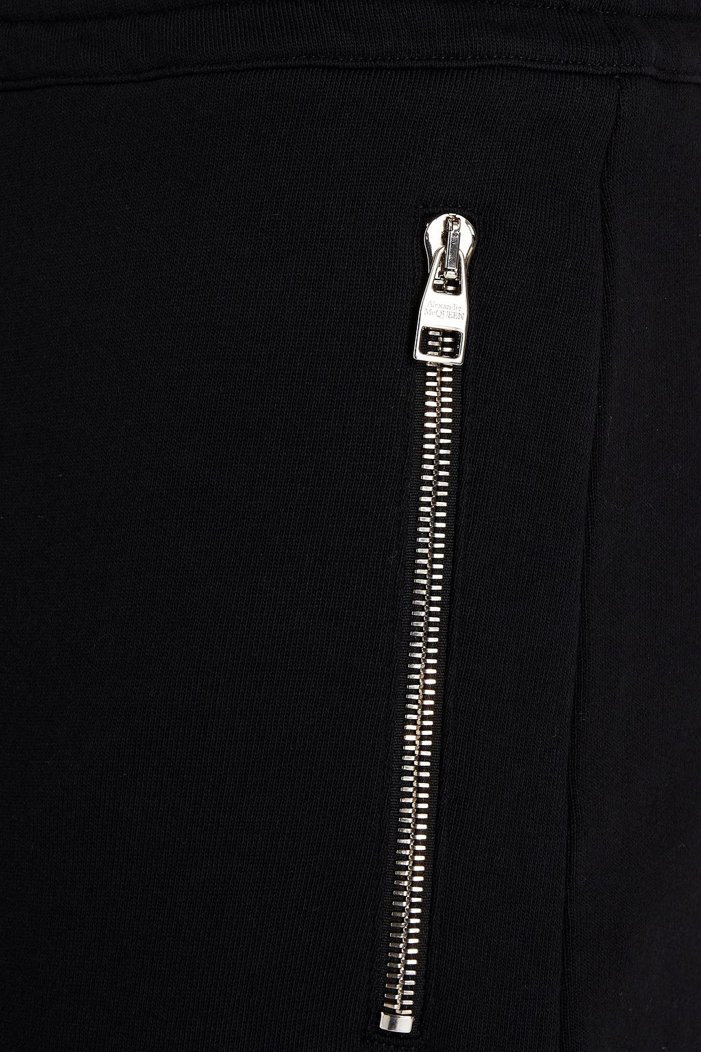 MCQUEEN Logo-appliquéd French cotton-terry sweatpants