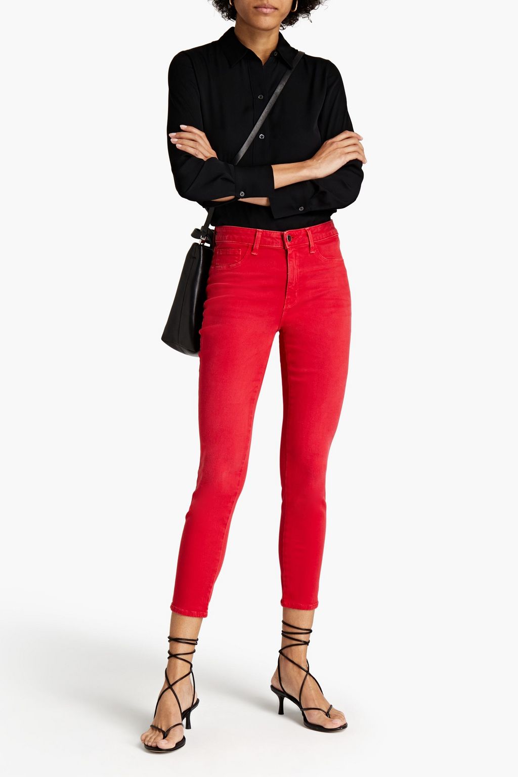 L'AGENCE Margot cropped high-rise skinny jeans