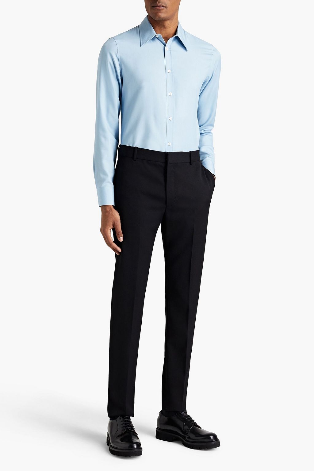 MCQUEEN Tapered wool-twill pants