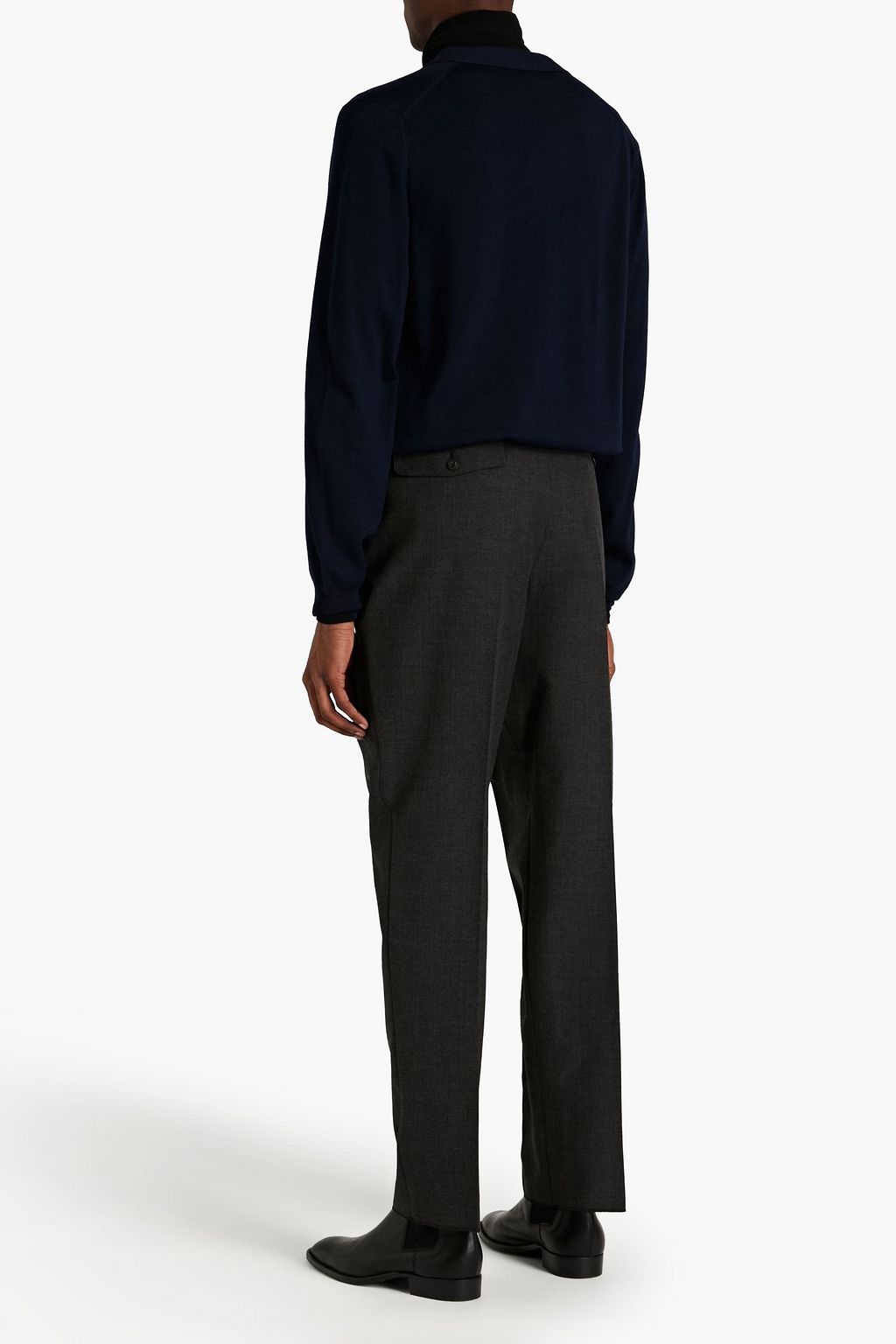 MCQUEEN Tapered mélange twill pants