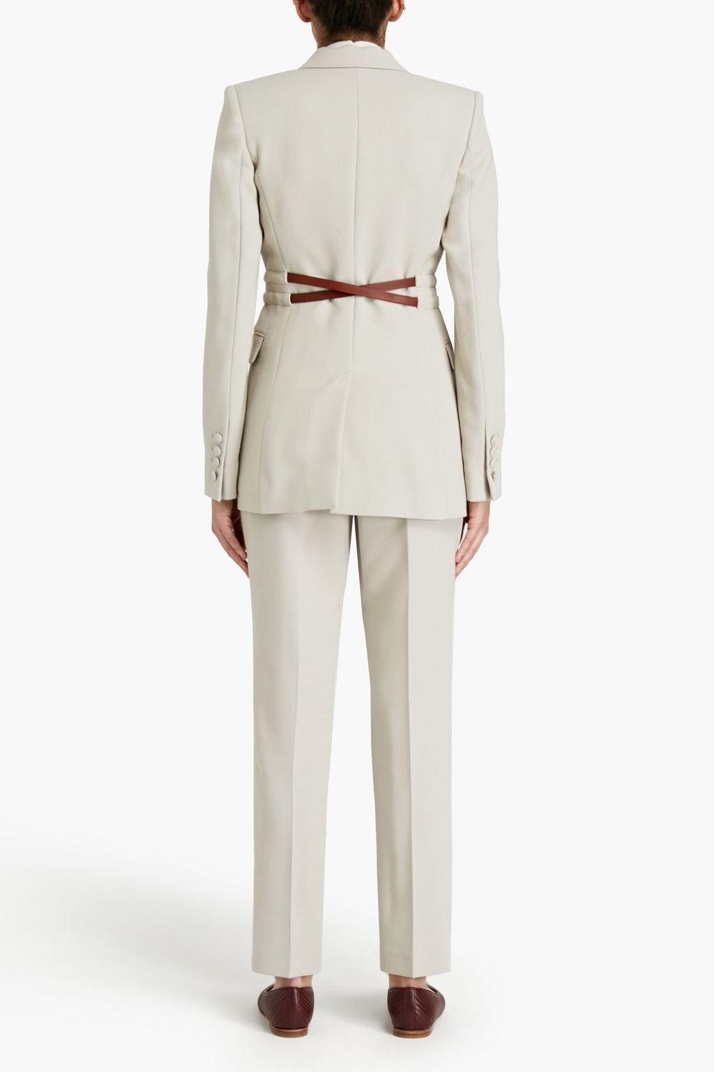 GABRIELA HEARST Daniel belted wool-crepe blazer