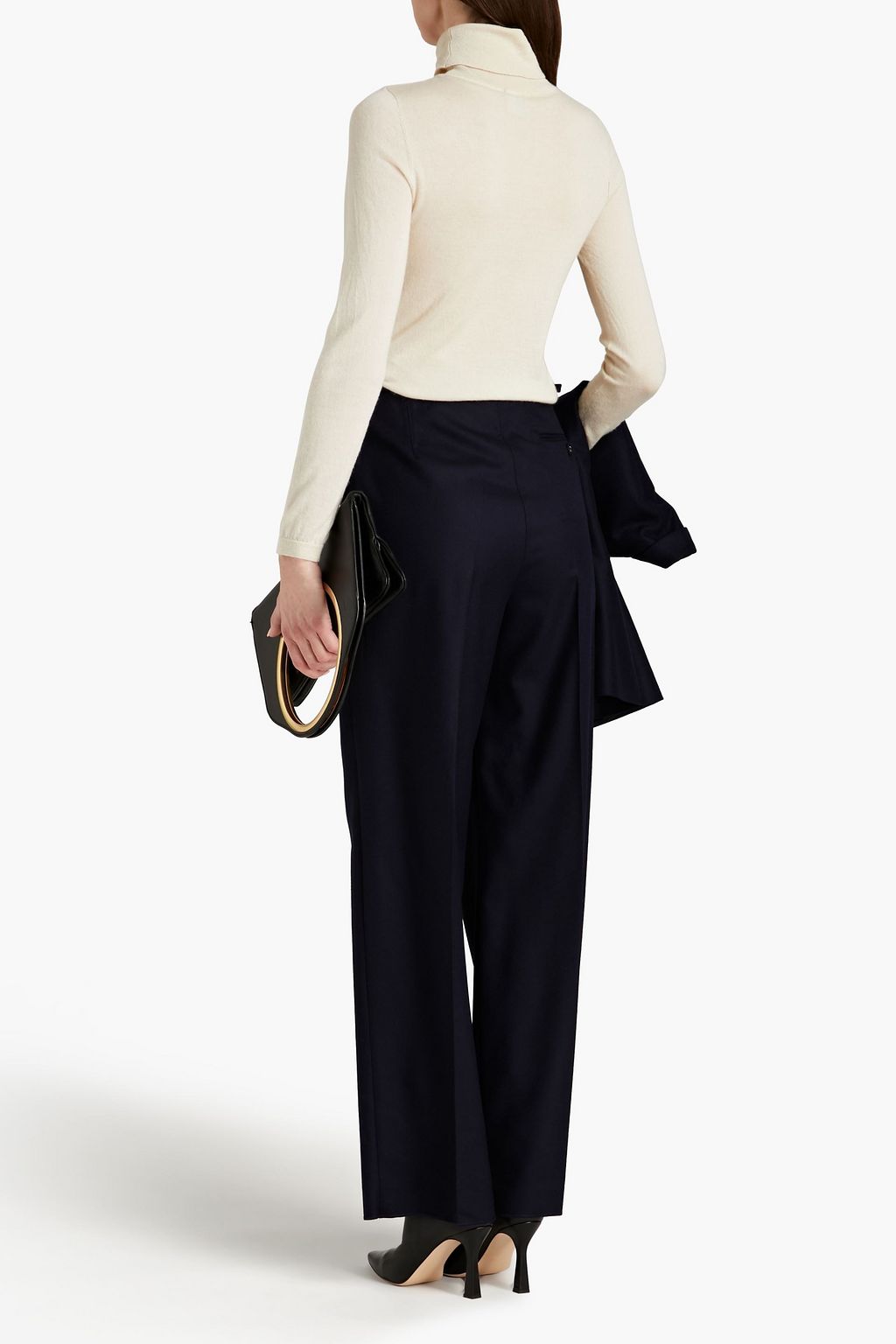 OFFICINE GÉNÉRALE Diana pleated wool-twill wide-leg pants