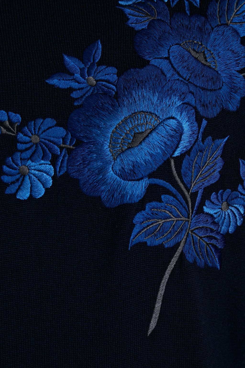 MCQUEEN Embroidered wool sweater