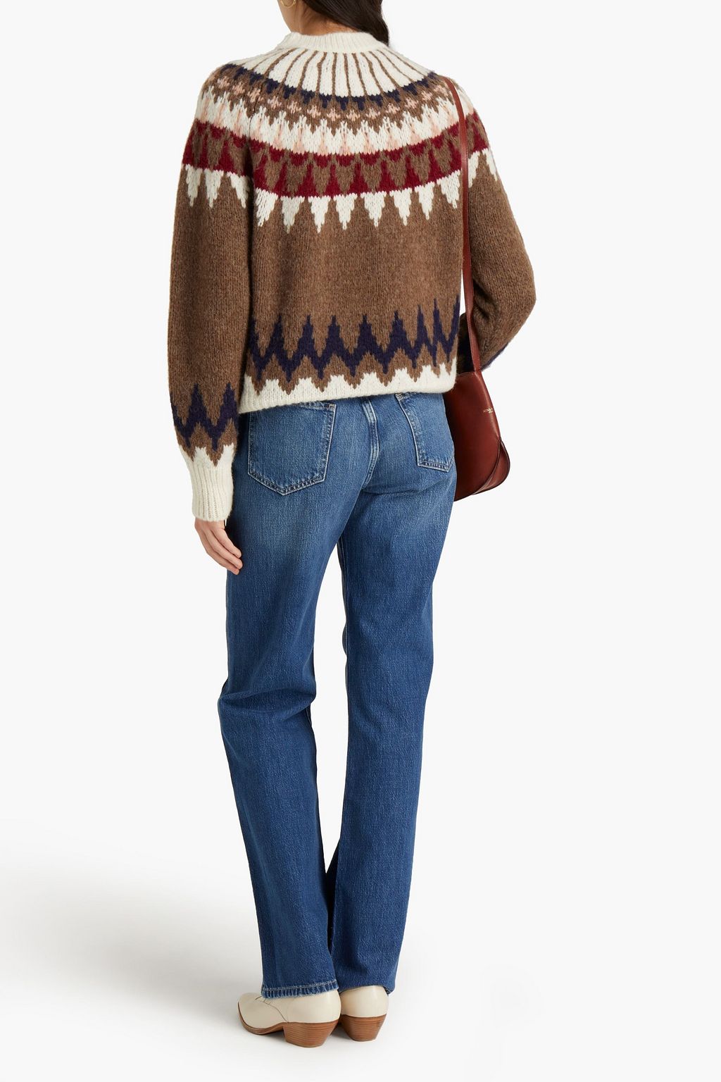 FRAME Le Jane faded high-rise straight-leg jeans