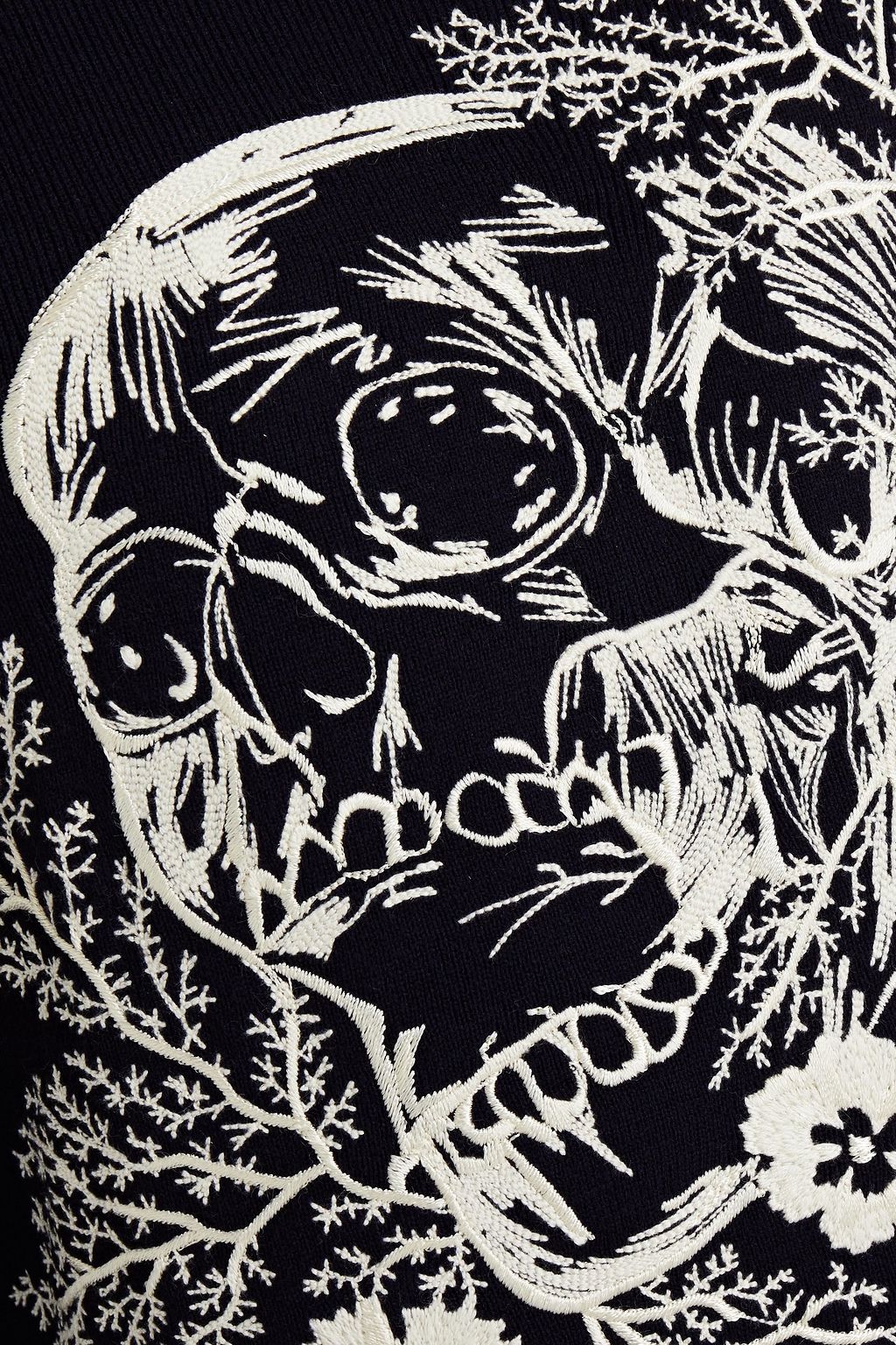 MCQUEEN Embroidered wool sweater