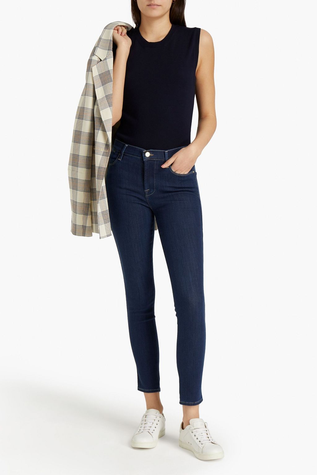 FRAME Le High Skinny high-rise skinny jeans