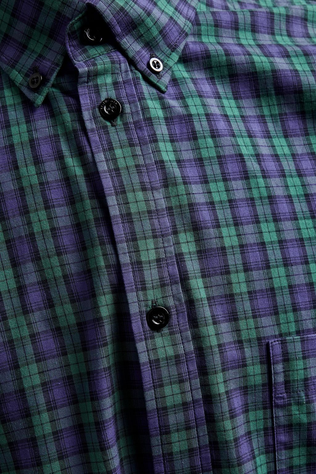 BALENCIAGA Printed checked cotton-poplin shirt