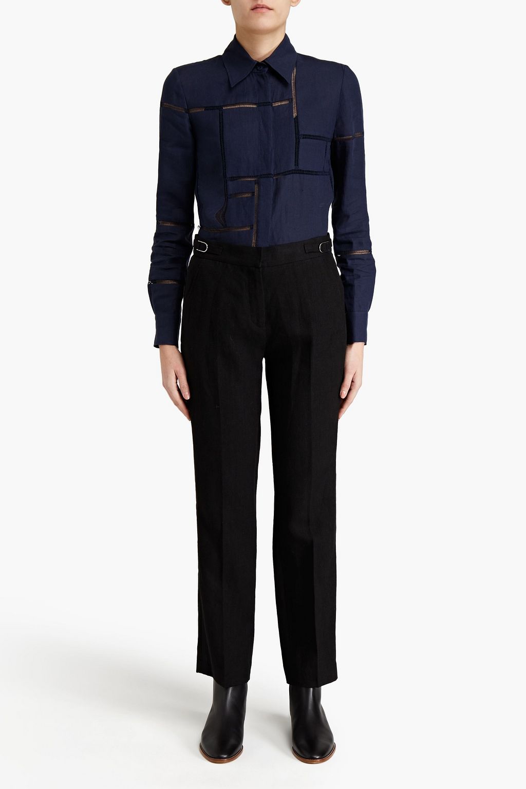 GABRIELA HEARST Delon linen straight-leg pants