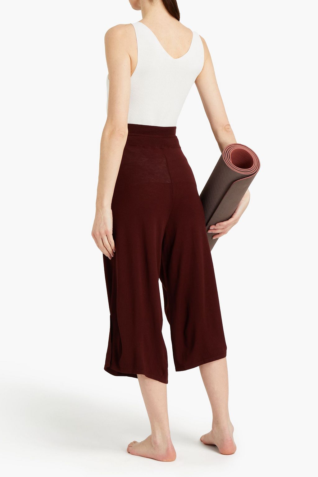 LIVE THE PROCESS Stretch-knit culottes