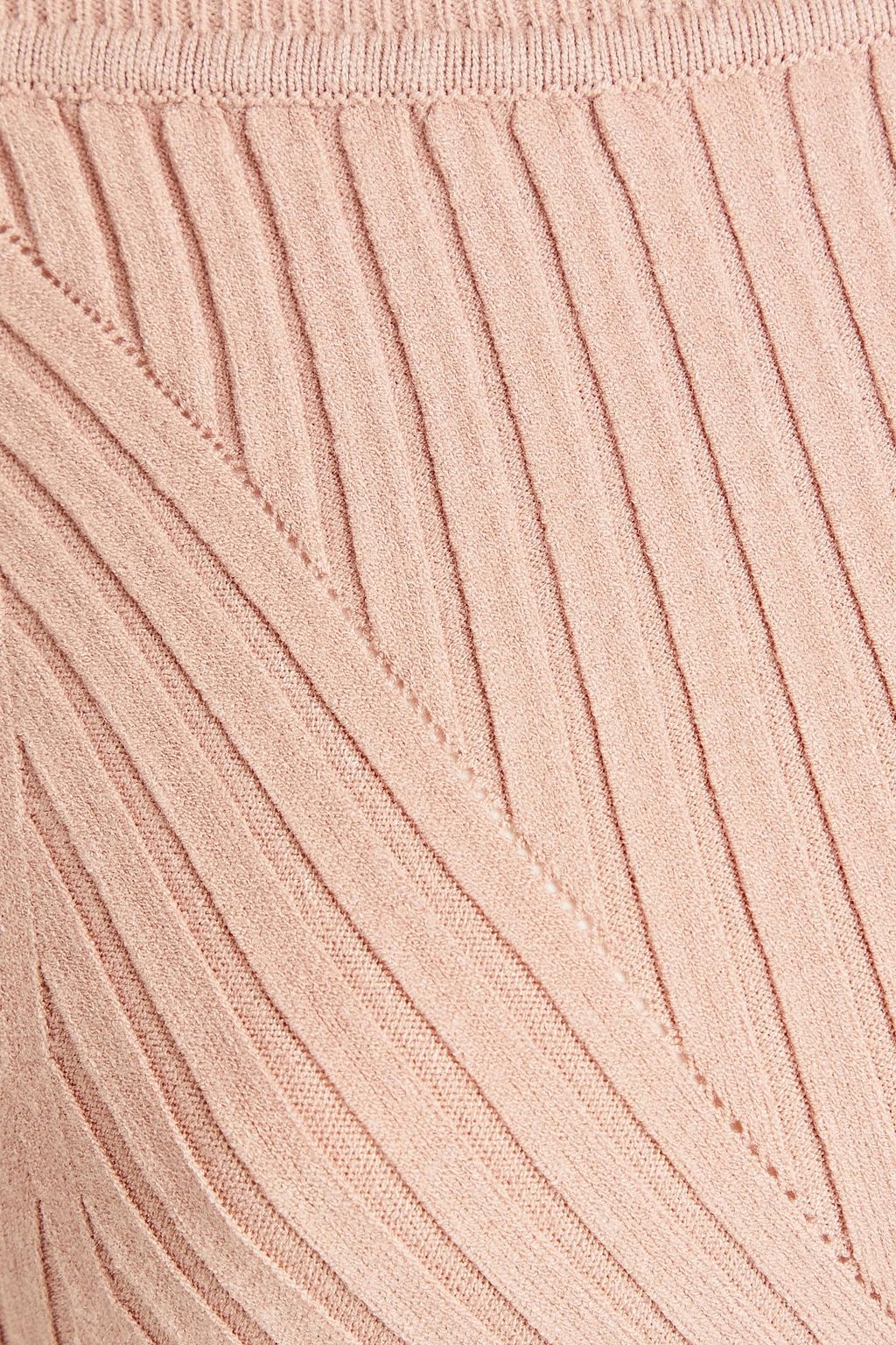 LIVE THE PROCESS Ribbed-knit sports bra