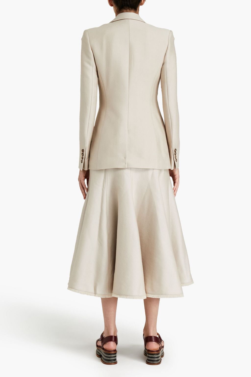 GABRIELA HEARST Grant tie-front wool and silk-blend blazer