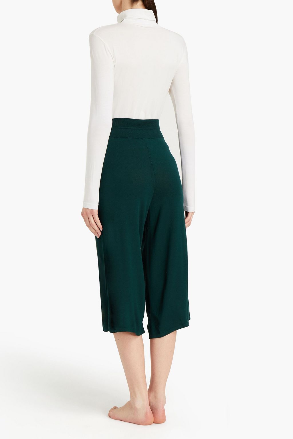 LIVE THE PROCESS Stretch-knit culottes