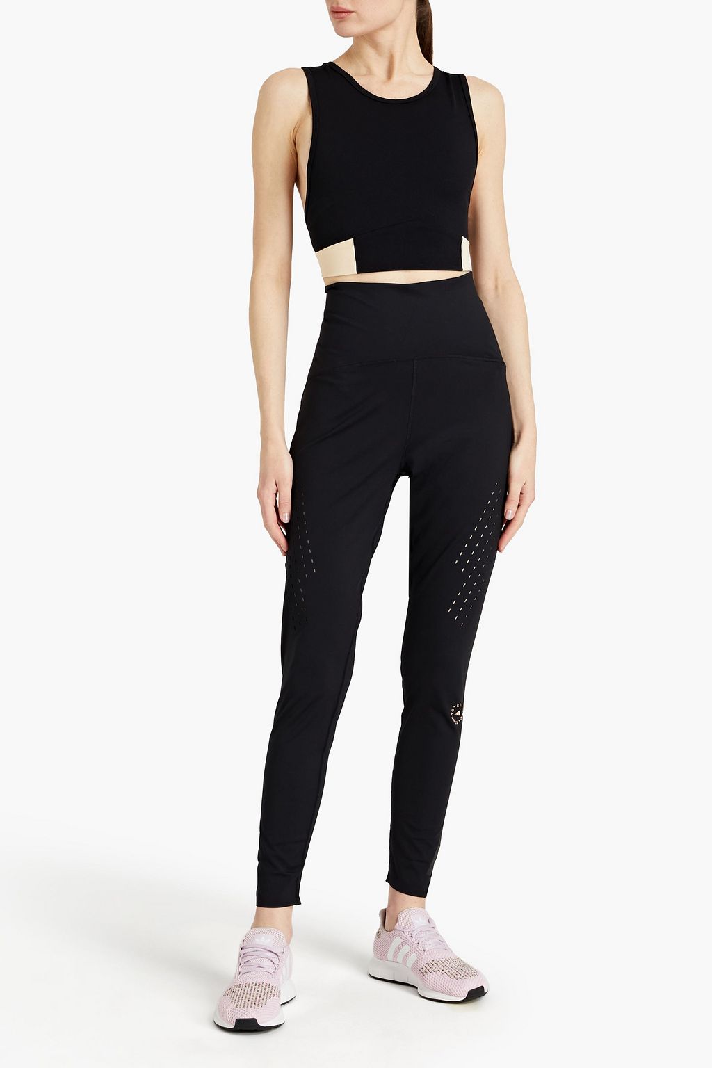 LIVE THE PROCESS Cosmic two-tone stretch-Supplex sports bra