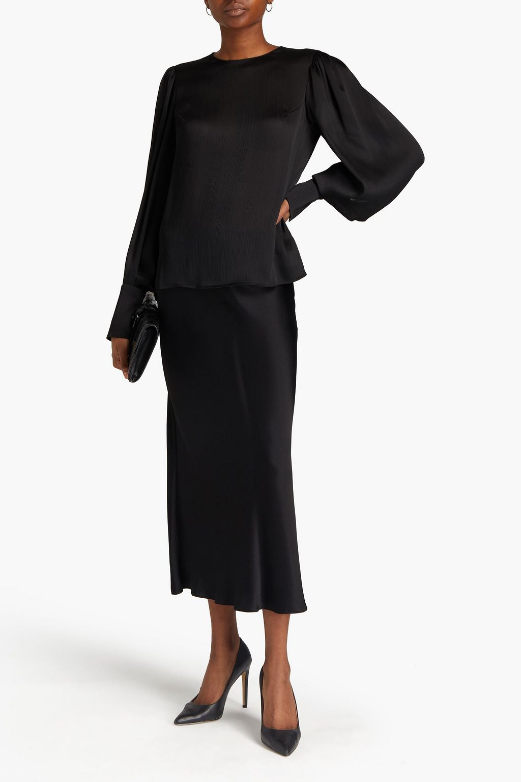 GALVAN  LONDON Crepon blouse