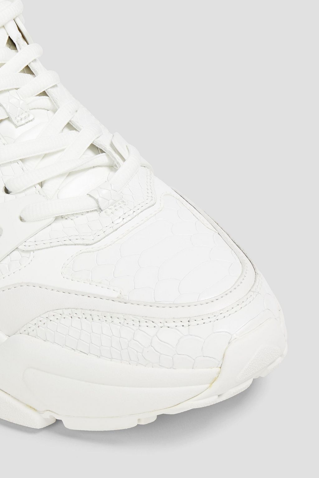 MICHAEL KORS Nick snake-effect leather sneakers