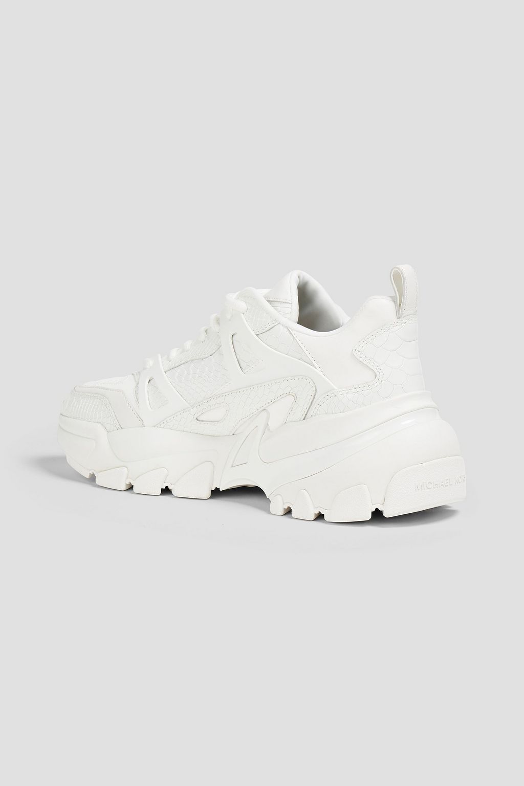 MICHAEL KORS Nick snake-effect leather sneakers