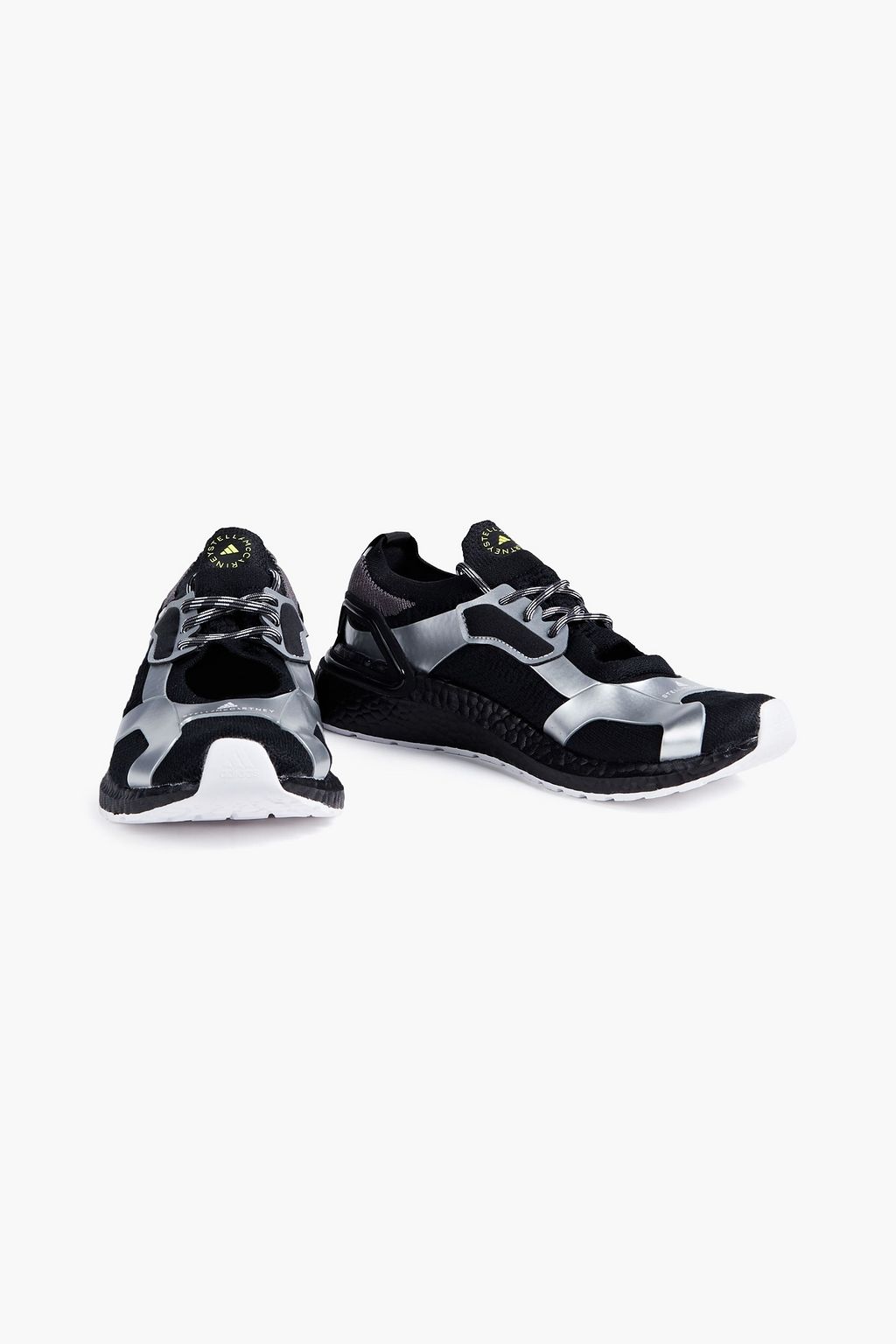 ADIDAS BY STELLA MCCARTNEY Ultraboost Sandal cutout metallic stretch-knit sneakers