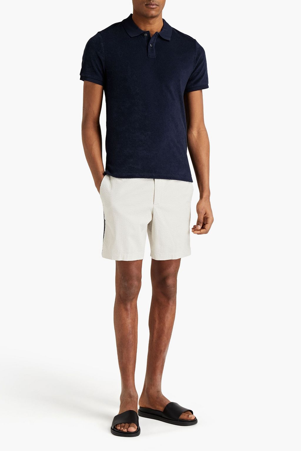 MICHAEL KORS ジャカードトリム コットン混シアサッカー ショートパンツ